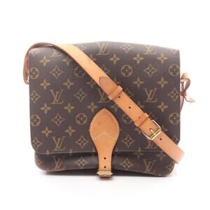 Louis Vuitton Cartesiere shoulder bag canvas leather Monogram Brown